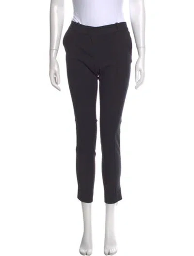 Pre-owned St John Skinny Leg Pants In Gray