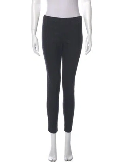 Pre-owned St John Skinny Leg Pants In Gray
