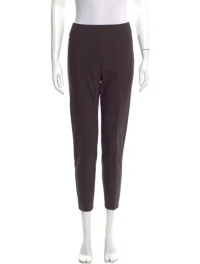 Pre-owned St John Skinny Leg Pants In Purple