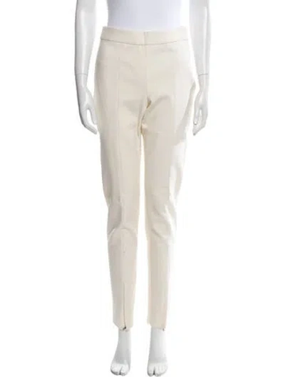 Pre-owned St John Skinny Leg Pants In White
