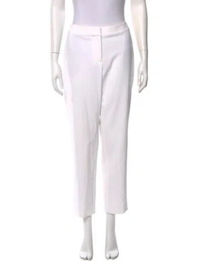 Pre-owned St John Skinny Leg Pants In White
