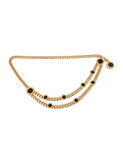 Pre-owned St John Skinny Metal Belt In Gold