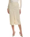 St John St. John Tweed Wool-blend Pencil Skirt In White