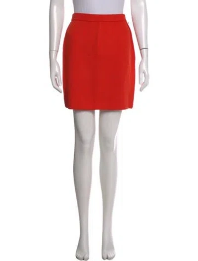 Pre-owned St John Skirt In Orange