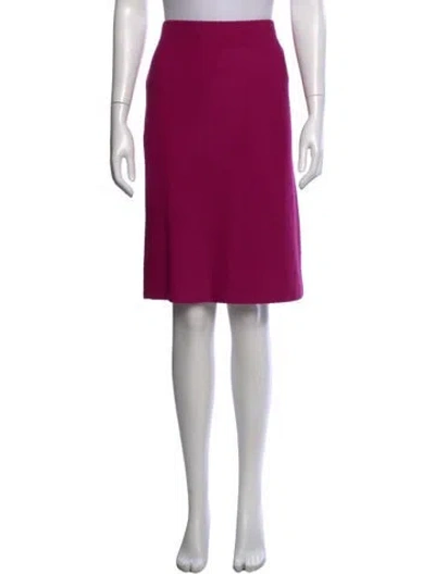 Pre-owned St John Skirt In Pink