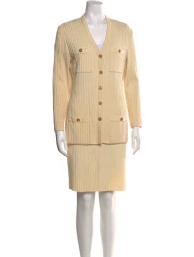 Pre-owned St John Skirt Set In Neutral