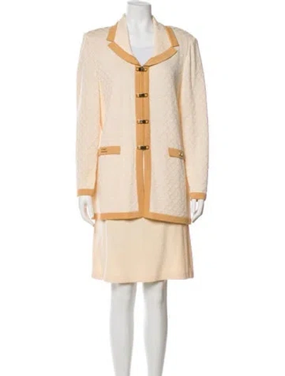 Pre-owned St John Skirt Set In Neutral