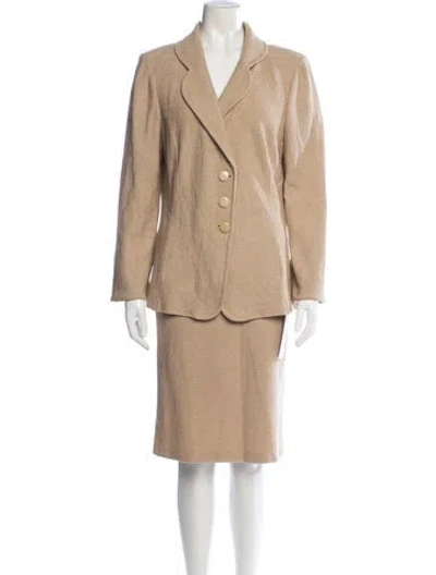 Pre-owned St John Skirt Set In Neutrals