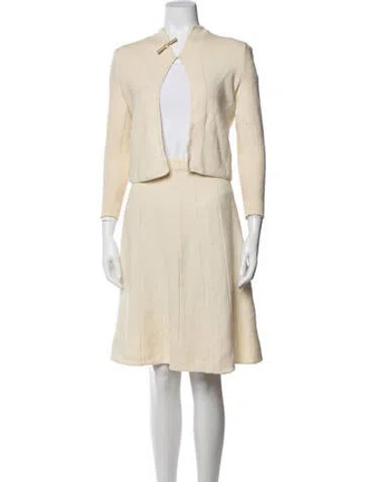 Pre-owned St John Skirt Set In Neutrals
