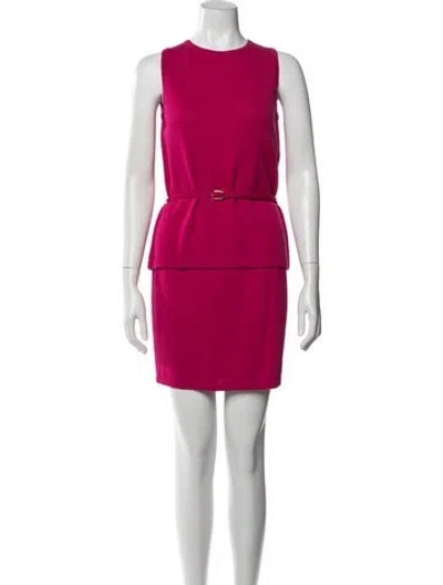 Pre-owned St John Skirt Set In Pink