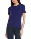 St John Sleek Rib Jersey Knit Top In Blue