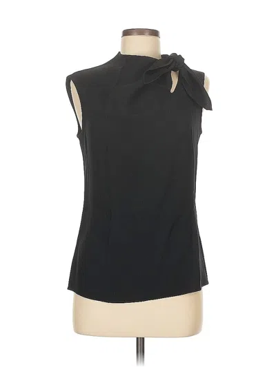 Pre-owned St John Sleeveless Blouse In Black
