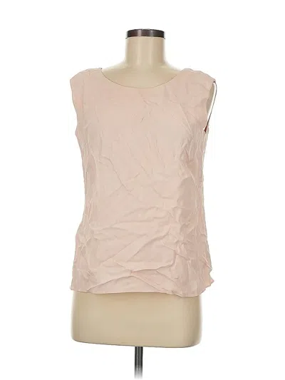Pre-owned St John Sleeveless Blouse In Pink