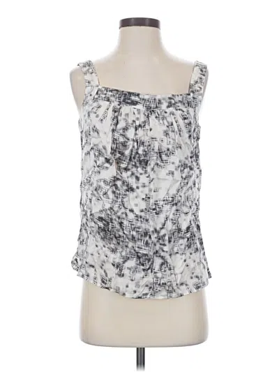 Pre-owned St John Sleeveless Blouse In Silver