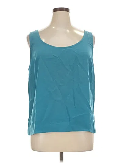 Pre-owned St John Sleeveless Blouse In Teal