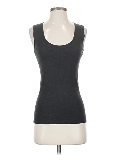 Pre-owned St John Sleeveless Top Gray Scoop Neck Tops