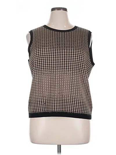 Pre-owned St John Sleeveless T-shirt In Black