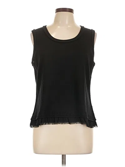 Pre-owned St John Sleeveless T-shirt In Black
