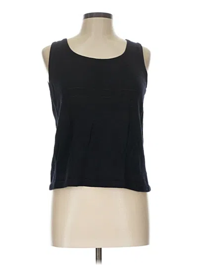 Pre-owned St John Sleeveless T-shirt In Black