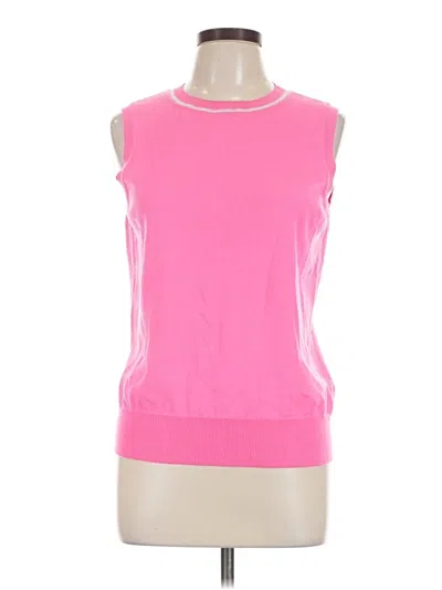 Pre-owned St John Sleeveless T-shirt In Pink