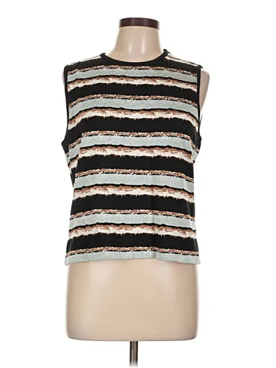 Pre-owned St John Sleeveless T-shirt In Silver