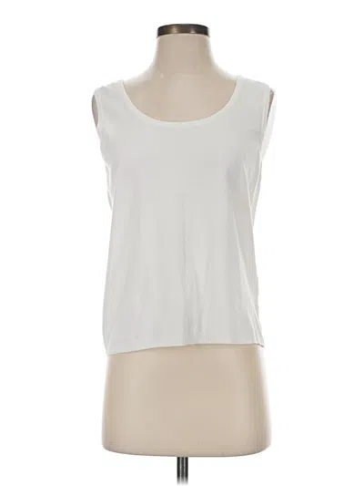 Pre-owned St John Sleeveless T-shirt In White