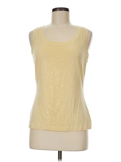 Pre-owned St John Sleeveless T-shirt In Yellow