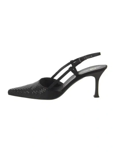 Pre-owned St John Slingback Pumps In Black