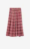 St John Soft Plaid Knit Skirt In Hbpm