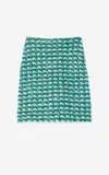 St John Soft Slub Wool Tweed Skirt In Temt
