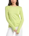 St John St. John Solid Jersey Knit Sweater In Yellow