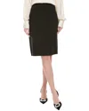 St John St. John Solid Stretch Knit Pencil Skirt In Black