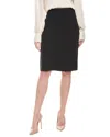 St John St. John Solid Stretch Knit Pencil Skirt In Blue