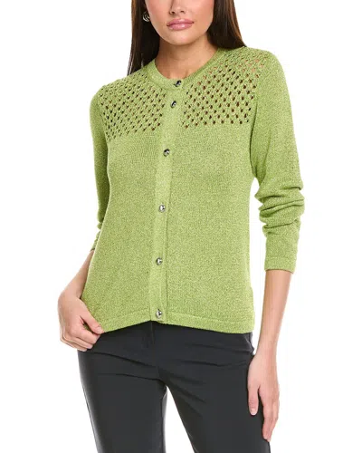 ST JOHN ST. JOHN SPARKLE CROCHET CARDIGAN