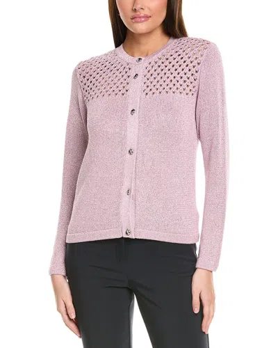 ST JOHN SPARKLE CROCHET CARDIGAN