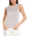 St John St. John Sparkle Crochet Sweater In Purple