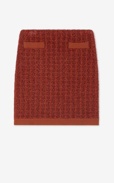 St John Sparkly Stretch Knit Jacket In Brown