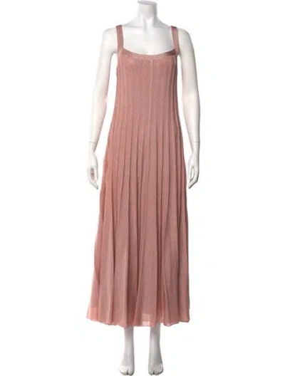 Pre-owned St John Square Neckline Long Dress