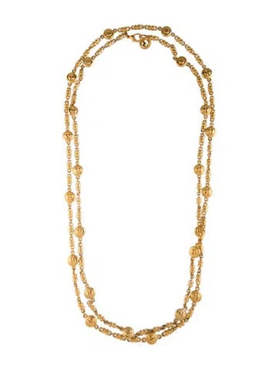 Pre-owned St John Station Long Chain Necklace, 59.5" In Multicolor