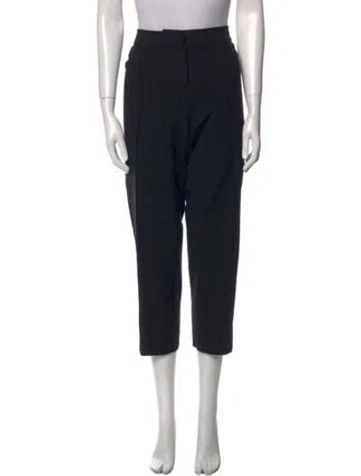 Pre-owned St John Straight Leg Pants In Black