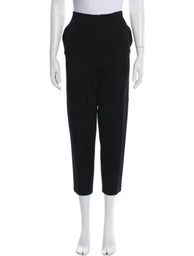 Pre-owned St John Straight Leg Pants In Black