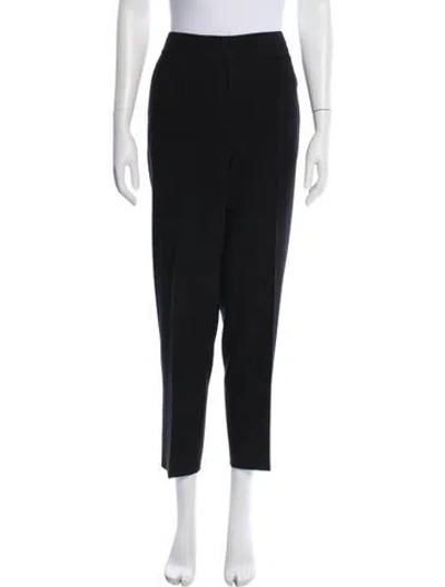Pre-owned St John Straight Leg Pants In Black
