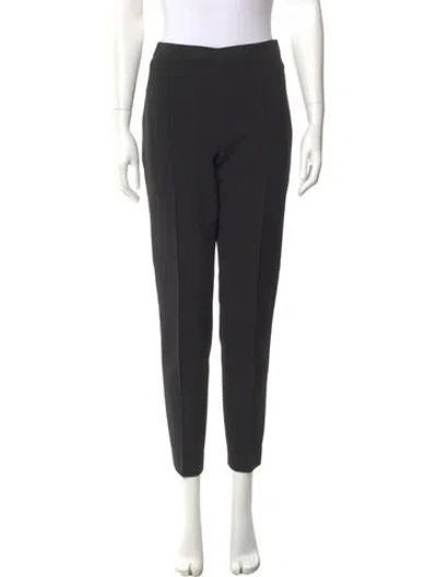 Pre-owned St John Straight Leg Pants In Black