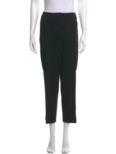 Pre-owned St John Straight Leg Pants In Black