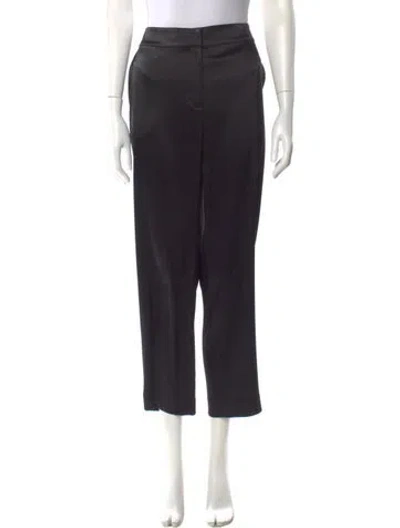 Pre-owned St John Straight Leg Pants In Black