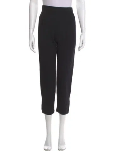 Pre-owned St John Straight Leg Pants In Black