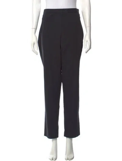 Pre-owned St John Straight Leg Pants In Black