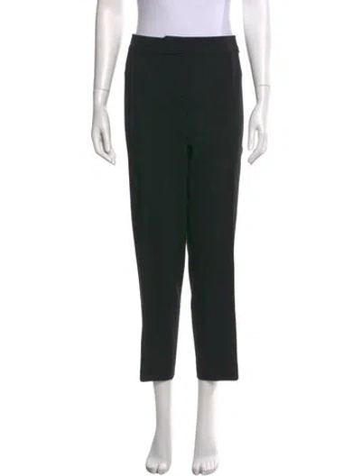 Pre-owned St John Straight Leg Pants In Black
