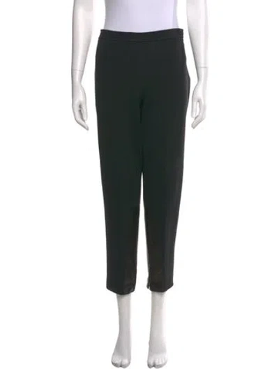 Pre-owned St John Straight Leg Pants In Black
