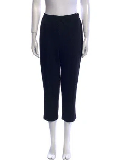Pre-owned St John Straight Leg Pants In Black